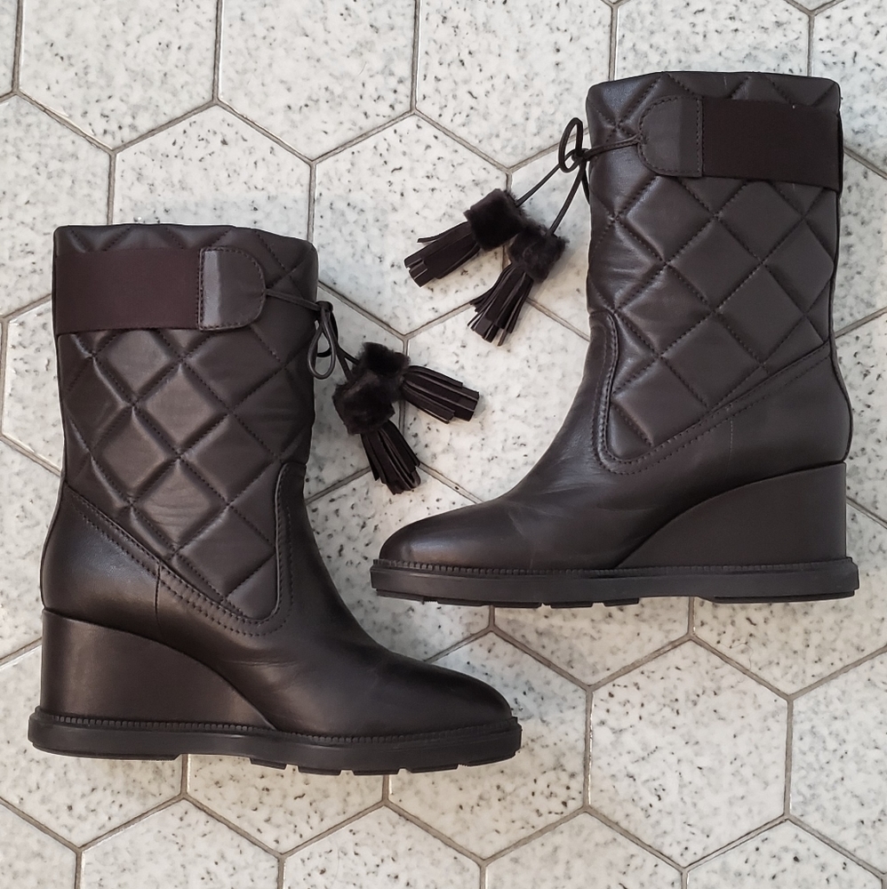 Aquatalia shearling Italian Boots